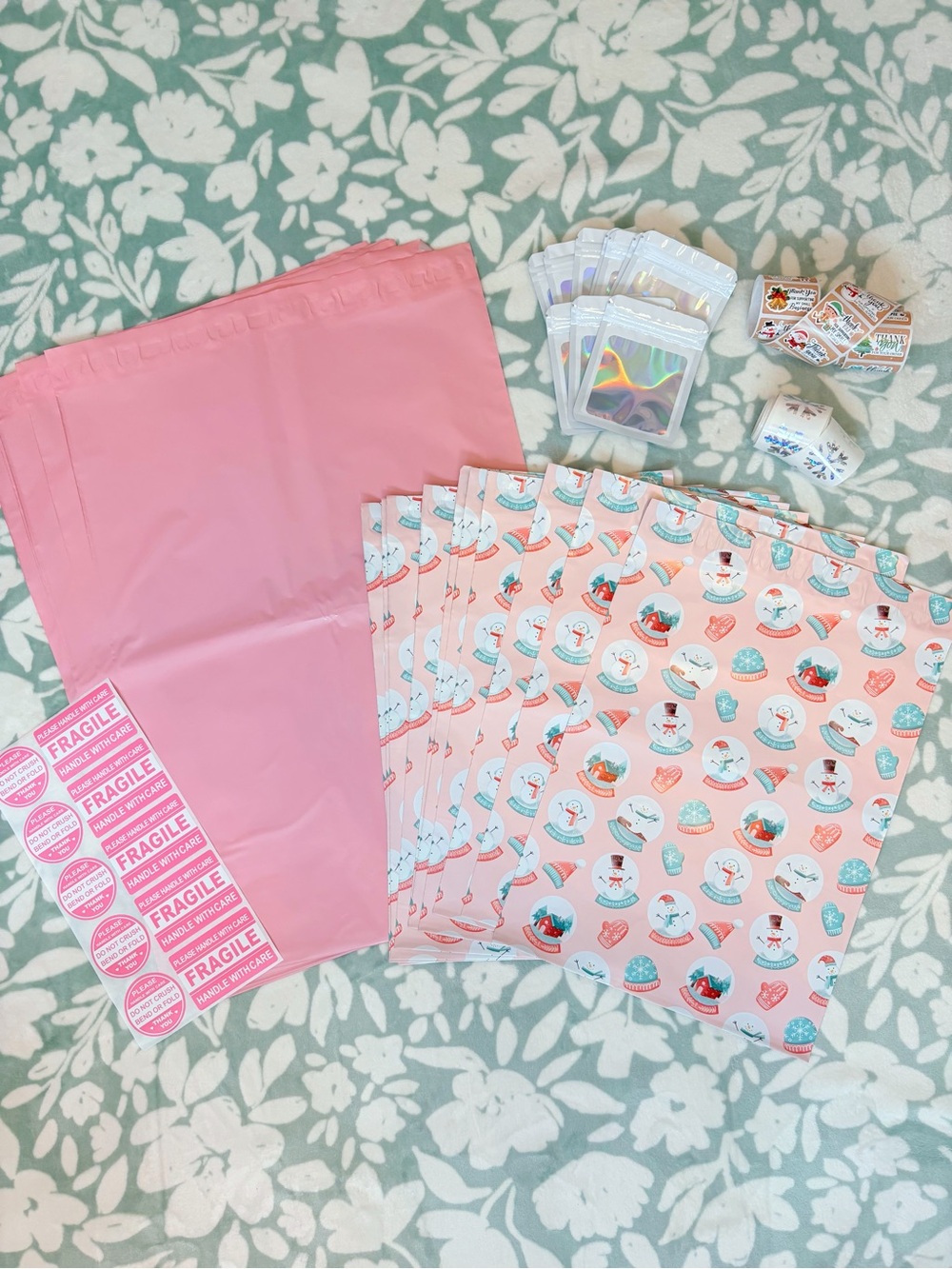 95 Piece Snowman Shipping Supply Bundle ☃️💕